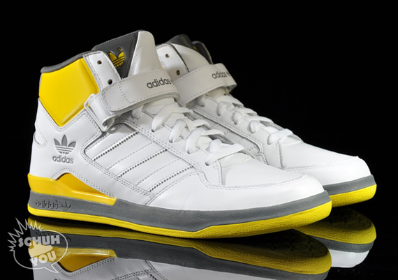 Adidas Forum Remodel Mid White Yellow Grey 05