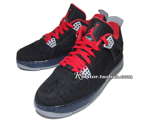 Air Jordan Force Fusion Iv Black Laser Detailed Images 01