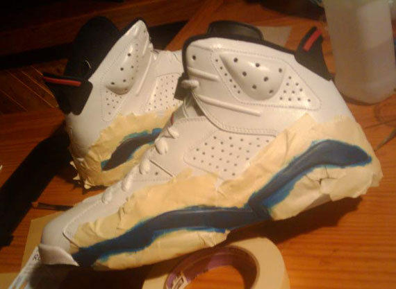 Air Jordan Vi Blue Custom 11