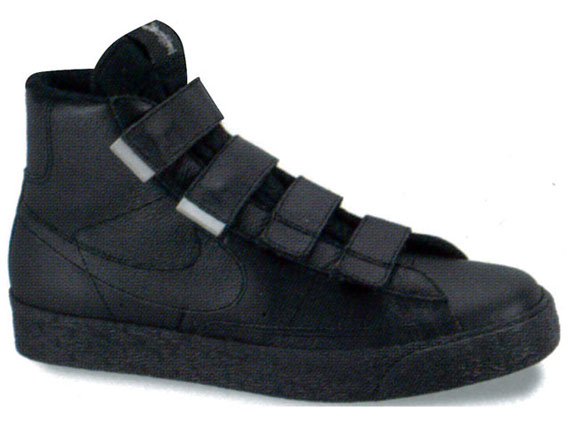 Nike Blazer Ac High Velcro Black Silver