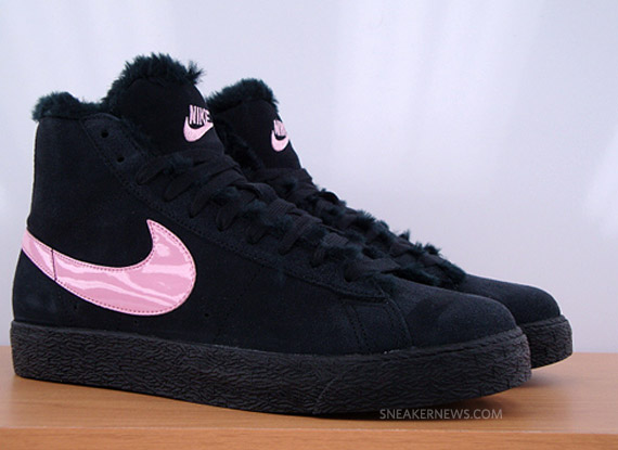 Nike Blazer Boot Gs Black Perfect Pink 2