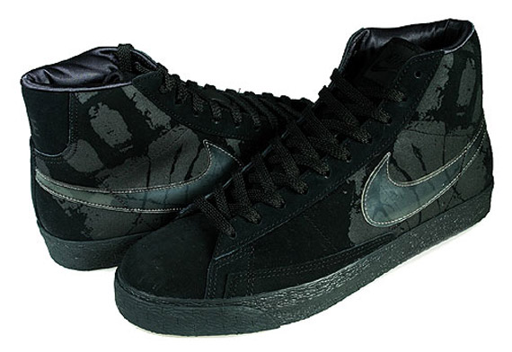 Nike Blazer High Black Clear Swoosh Handprint 2