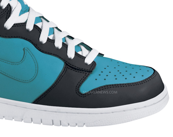 Nike Dunk High Black Glass Blue White 02