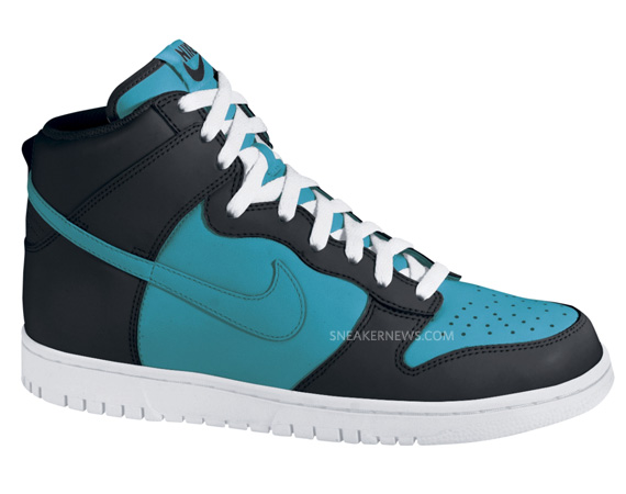 Nike Dunk High Black Glass Blue White 04