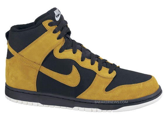 Nike Dunk High Gold Dart Black Sail 1