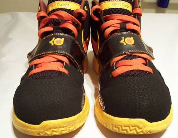 Nike Kd Ii Black Team Orange Pro Gold Sample 01