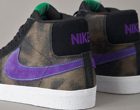 Nike SB Blazer Mid – Black – Varsity Purple