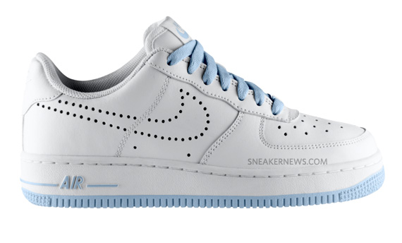 Nike Wmns Air Force 1 White Pale Blue Perf 02