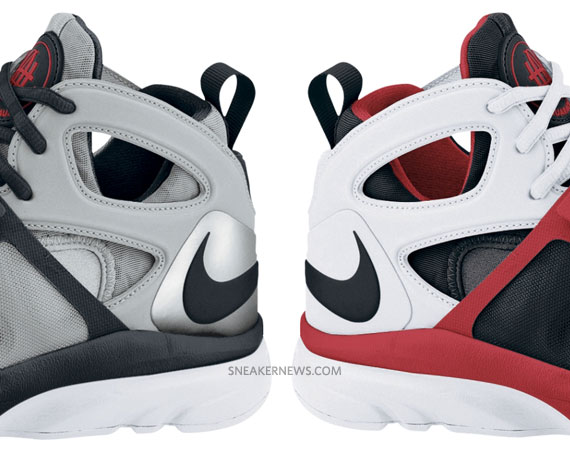 Nike Zoom Huarache TR Mid - Metallic Silver - Black + White - Varsity Red | Available