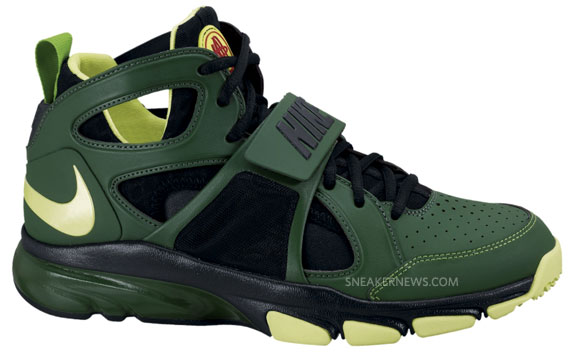 Nike Zoom Huarache Tr Mid Green Hornet New Img 05