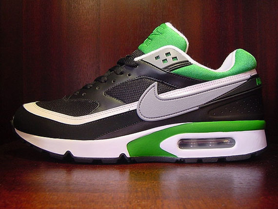 Nke Air Classic Bw Blk Wht Green Grey 03
