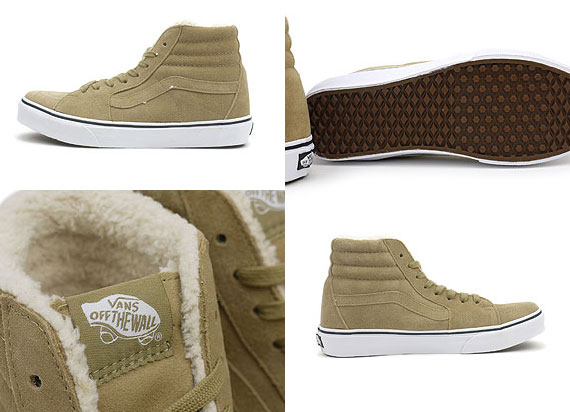 Vans Sk8 Hi Surf Fleece Beige 01