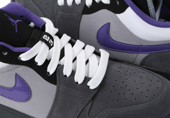 Air Jordan 1 Phat Low - Anthracite - Varsity Purple - Stealth