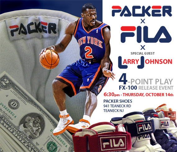 Lj X Packer X Fila Release Event Flyer