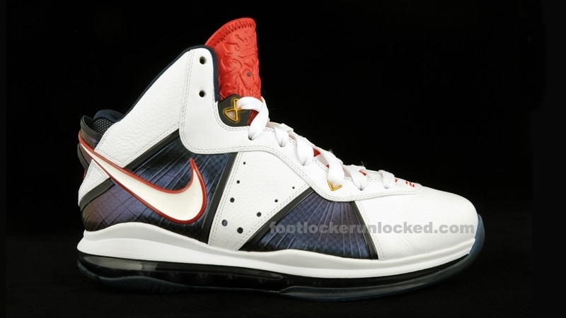 Lebron Viii Usa Whitemidnight Navysport Red