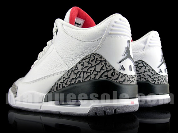 Air Jordan III (3) Retro - White - Cement Grey