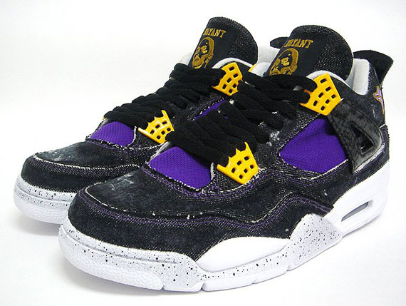 Air Jordan Iv Black Mamba Customs By Lazy 3