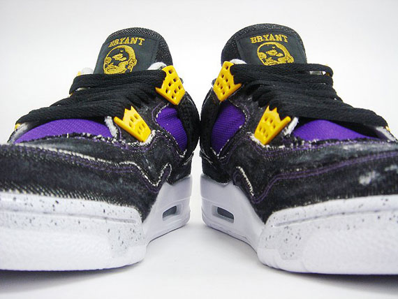 Air Jordan Iv Black Mamba Customs By Lazy 5