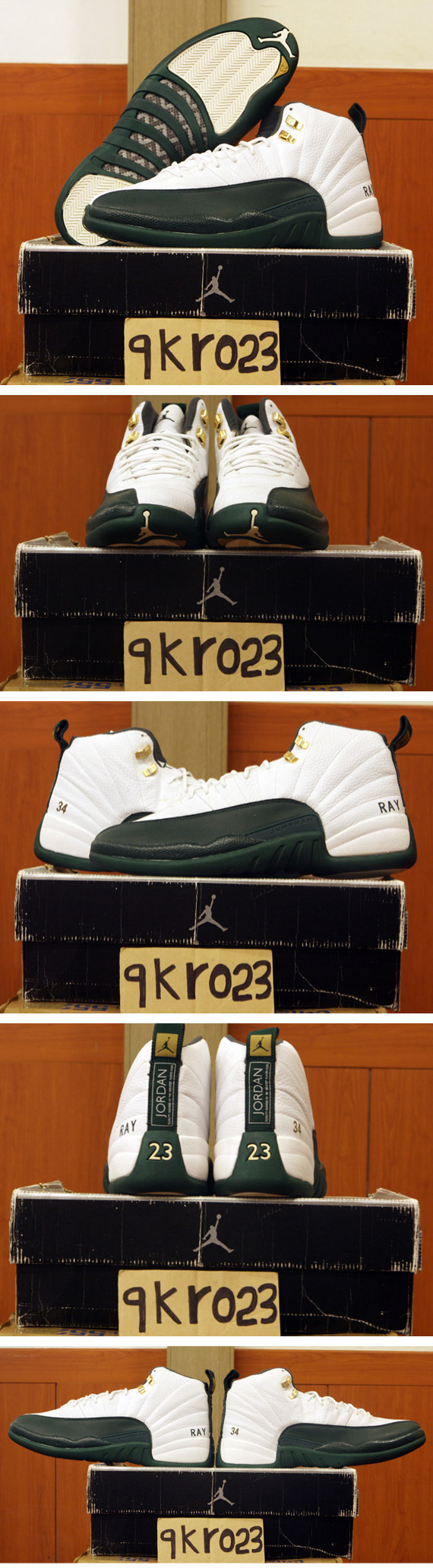 Air Jordan Xii 12 Ray Allen Sonics Home Pe 1