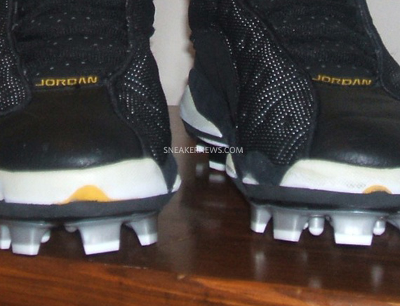 Air Jordan Xiii Low Custom Cleats Black Varsity Maize Tagged 06