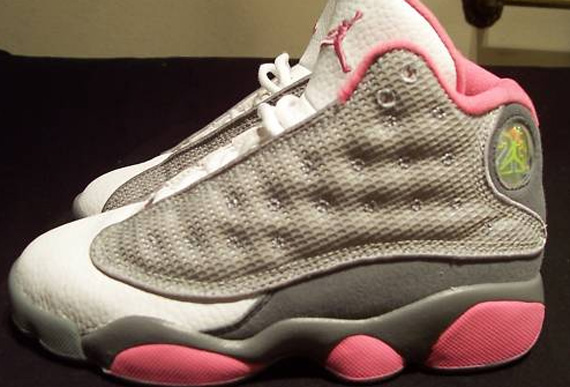 Air Jordan Xiii Retro Ps Grey Pink Sample 04