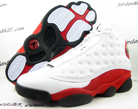 Air Jordan Xiii White Varsity Red Black Jordan8420 06