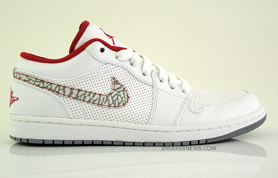 J Jordan1 Phat Low White Red Cement