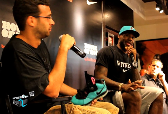 LeBron James & Jason Petrie Talk LeBron 8 ‘South Beach’ @ House of Hoops Miami