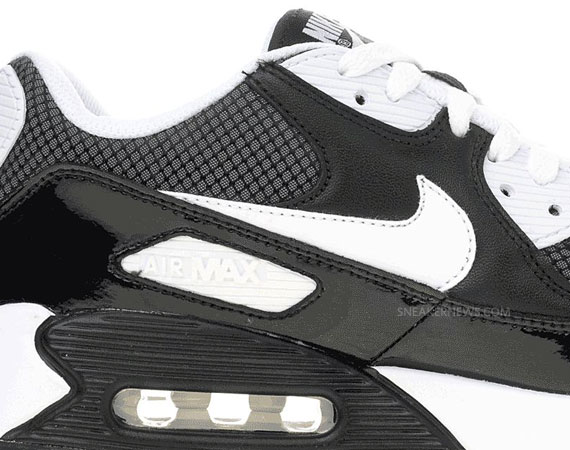 Nike Air Max 90 Black Patent White 06