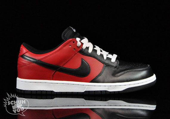 Nike Dunk Low Blk Red Schuh 01