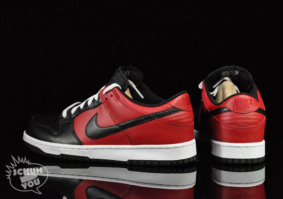 Nike Dunk Low Blk Red Schuh 04