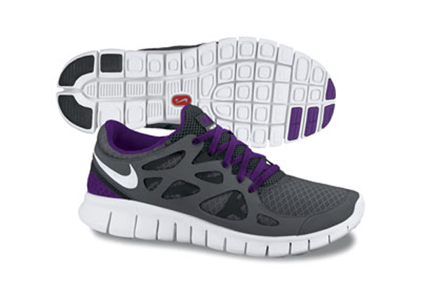Nike Free Run 2 Anthracite White Black Club Purple