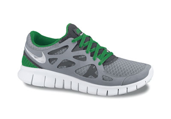 Nike Free Run 2 Grey Anthracite Green White