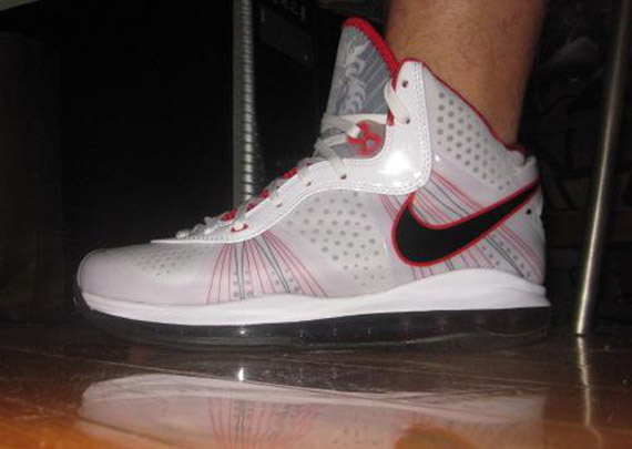 Nike LeBron VIII V2 - White - Grey - Varsity Red | New Images