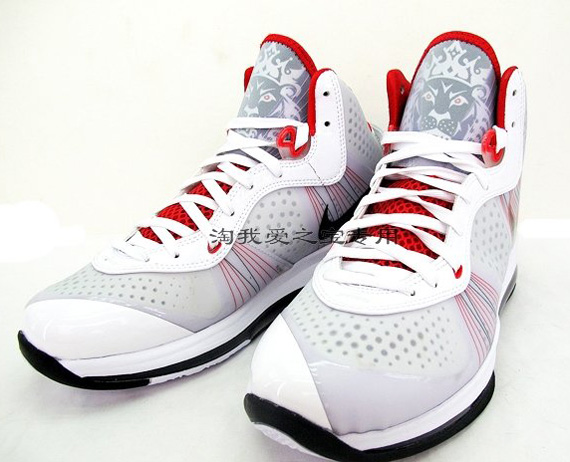 Nike Lebron 8 V2 White Red Black New Images 06