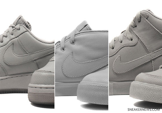 Nike Air Force 1 + Dunk High AC + Toki – Grey Perf Pack