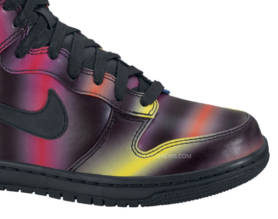 Nike Wmns Dunk High Premium Black Rainbow 03