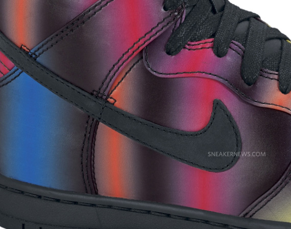 Nike Wmns Dunk High Premium Black Rainbow 06