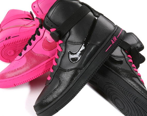 Nike WMNS Feather High – Black + Vivid Pink