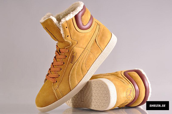 Puma First Round Hi Womens Mustard Worker 06