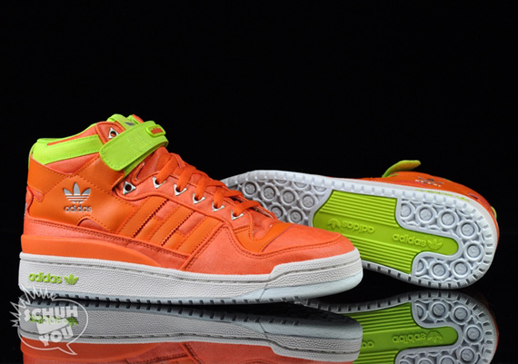 Adidas Forum Mid Waxed Pack Orange Slime 04