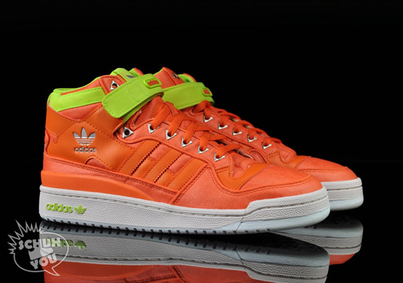 Adidas Forum Mid Waxed Pack Orange Slime 05