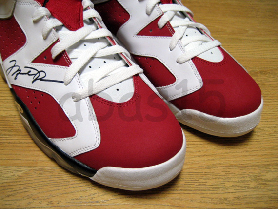 Air Jordan Vi Carmine Autographed Mj 05