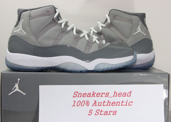 Air Jordan Xi Cool Grey Sneakers Head 14