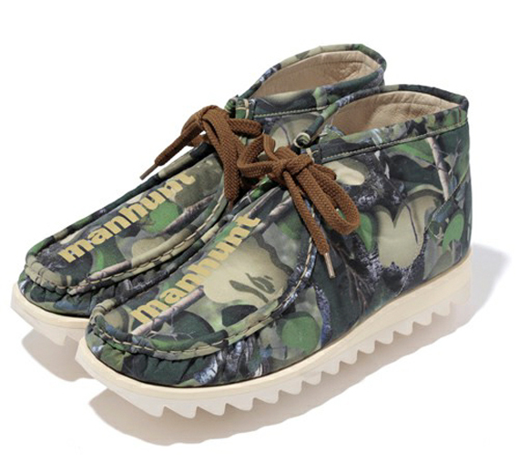 Bape Village Camo Manhunt Shoes 01