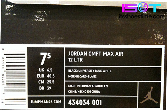 Jordan Cmft Max Air 12 Ltr Blk University Blue New Images 02