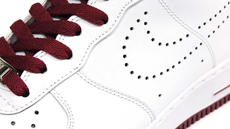 Nike Air Force 1 Low – White – Team Red – Perf Swoosh