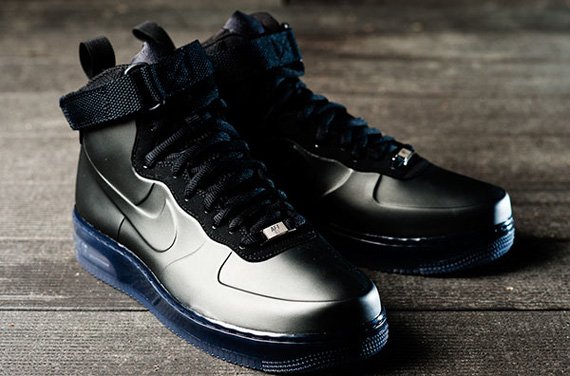 Nike Air Force 1 Foamposite Black Streething 03