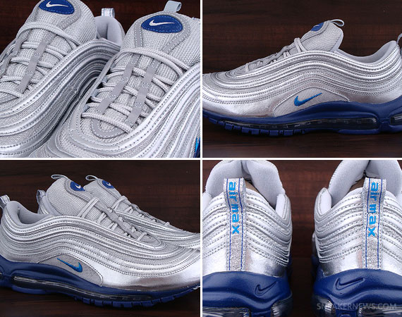 Nike Air Max 97 – Metallic Silver – Italy Blue – Deep Royal | Available on eBay