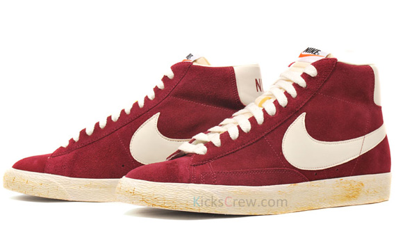 Nike Blazer Hi Suede Vntg Garnet 05